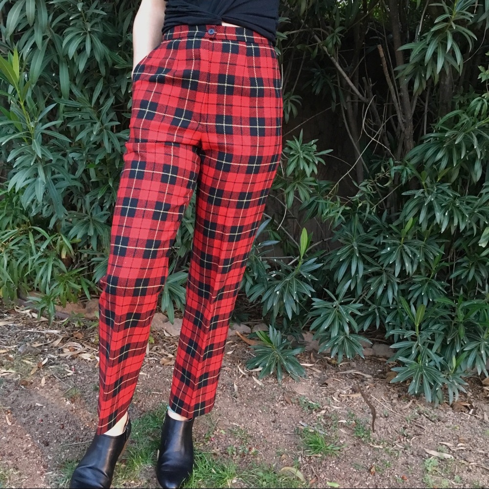 PENDLETON 100% VIRGIN WOOL PLAID VINTAGE PANTS 🌵